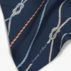 Lenço de seda com estampado de corda náutica Lenço de seda com estampado de corda náutica