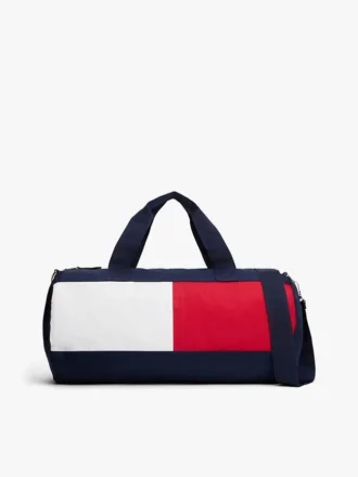 Mala de viagem com logótipo de bandeira em blocos de cor