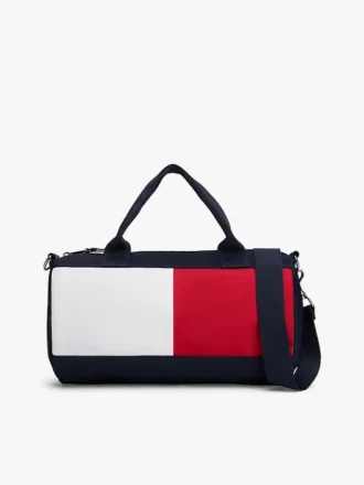 Mala de viagem infantil com logótipo de bandeira em blocos de cor