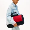Mala de viagem infantil com logótipo de bandeira em blocos de cor