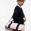 Mala de viagem infantil com logótipo e riscas