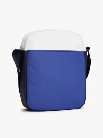 Mala Mini Reporter com blocos de cor