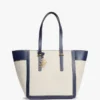 Mala Tote em Lona com Monograma Script Mala Tote em Lona com Monograma Script