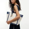 Mala Tote em Lona com Monograma Script Mala Tote em Lona com Monograma Script