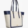 Mala Tote em Lona com Monograma Script Mala Tote em Lona com Monograma Script