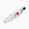 Meias desportivas multicoloridas até ao tornozelo, embalagem de 6 Meias desportivas multicoloridas até ao tornozelo, embalagem de 6