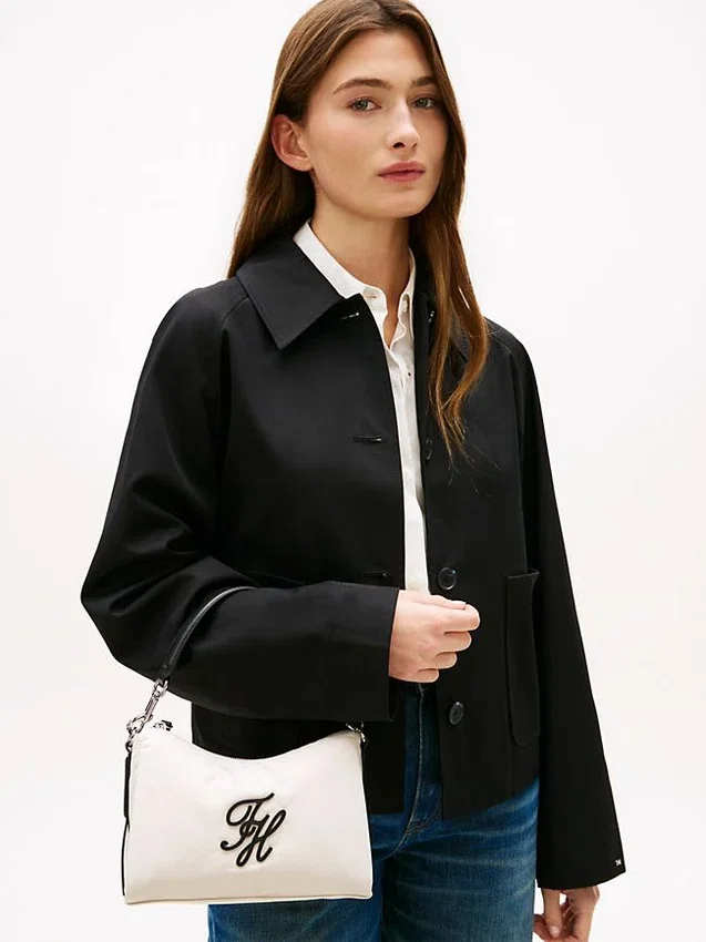 Mini-bolsa com monograma em script repelente à água Mini-bolsa com monograma em script repelente à água