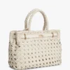 Mini-bolsa de couro tecido Mini-bolsa de couro tecido