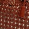 Mini-bolsa de couro tecido Mini-bolsa de couro tecido