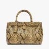 Mini-bolsa em pele com relevo de pele de cobra Mini-bolsa em pele com relevo de pele de cobra