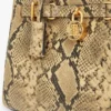 Mini-bolsa em pele com relevo de pele de cobra Mini-bolsa em pele com relevo de pele de cobra