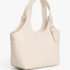 Mini-bolsa tipo tote com logótipo metálico e textura granulada Mini-bolsa tipo tote com logótipo metálico e textura granulada