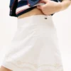 Mini-saia bordada Tommy Jeans