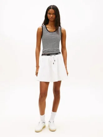 Mini-saia com fita com logótipo Tommy Jeans