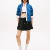 Mini-saia com fita com logótipo Tommy Jeans
