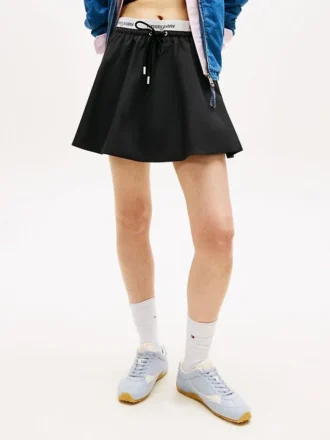 Mini-saia com fita com logótipo Tommy Jeans