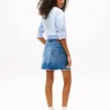 Mini-saia de ganga de cintura alta Tommy Jeans Mini-saia de ganga de cintura alta Tommy Jeans