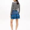 Mini-saia em chambray com camadas da Tommy Jeans