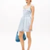 Mini-vestido de ganga plissado Tommy Jeans Mini-vestido de ganga plissado Tommy Jeans