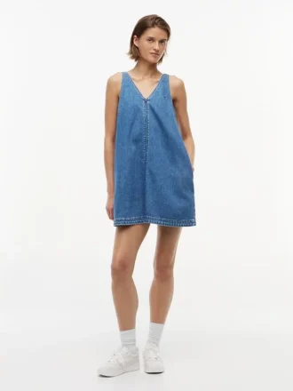 Mini-vestido de ganga Tommy Jeans