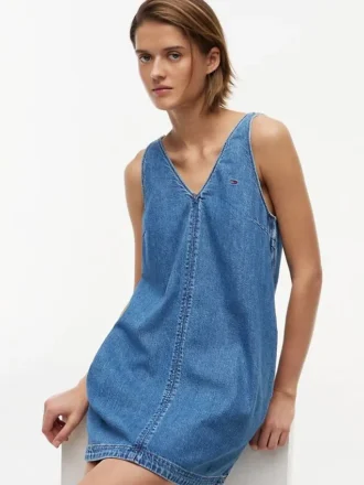 Mini-vestido de ganga Tommy Jeans
