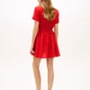 Mini-vestido de linho