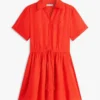 Mini-vestido de linho