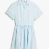 Mini-vestido de linho