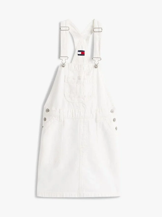 Mini-vestido tipo macacão em Jeans Tommy Jeans Mini-vestido tipo macacão em Jeans Tommy Jeans
