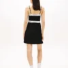 Mini-vestido Tommy Jeans com fita com logótipo em tecido Ponte Mini-vestido Tommy Jeans com fita com logótipo em tecido Ponte