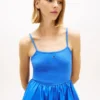 Mini-vestido Tommy Jeans em materiais mistos Mini-vestido Tommy Jeans em materiais mistos