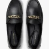 Mocassim de couro com elos de corrente Mocassim de couro com elos de corrente