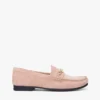 Mocassins de camurça com elos de corrente Mocassins de camurça com elos de corrente