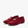 Mocassins de camurça com elos de corrente Mocassins de camurça com elos de corrente
