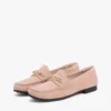 Mocassins de camurça com elos de corrente Mocassins de camurça com elos de corrente