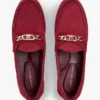 Mocassins de camurça com elos de corrente Mocassins de camurça com elos de corrente