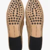 Mocassins de camurça com elos de corrente Mocassins de camurça com elos de corrente