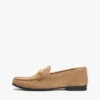 Mocassins de camurça com elos de corrente Mocassins de camurça com elos de corrente