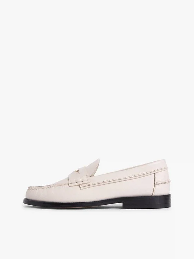 Mocassins de couro liso Mocassins de couro liso