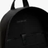 Mochila com riscas do logótipo e acabamento granulado