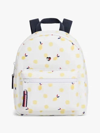 Mochila infantil com estampado de limões