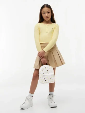 Mochila infantil com estampado de limões