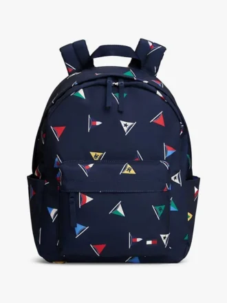 Mochila infantil com padrão de bandeiras de vela