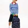 Mochila infantil com padrão de bandeiras de vela Mochila infantil com padrão de bandeiras de vela