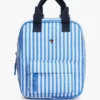 Mochila infantil em lona às riscas