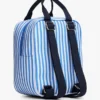 Mochila infantil em lona às riscas