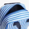 Mochila infantil em lona às riscas