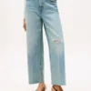 Modernos Jeans de cintura alta e perna larga Modernos Jeans de cintura alta e perna larga