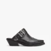 Mules de couro estilo western da Tommy Jeans Mules de couro estilo western da Tommy Jeans