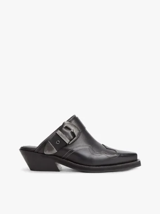 Mules de couro estilo western da Tommy Jeans